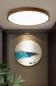 Preview: 360Home Minimalistische Walnuss-Zimmerdeckenleuchte